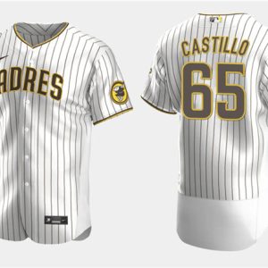 San Diego Padres #65 Jos¨¦ Castillo White Flex Base Stitched Jersey