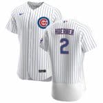 Chicago Cubs #2 Nico Hoerner White Flex Base Stitched Jersey