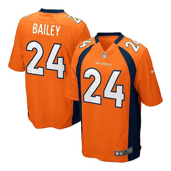 Denver Broncos #24 Champ Bailey Orange Vapor Untouchable Limited Stitched Jersey