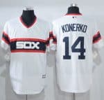 White Sox #14 Paul Konerko White New Cool Base Alternate Home Stitched Jersey