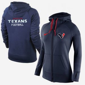 Nike Houston Texans Full-Zip Performance Hoodie Dark Blue