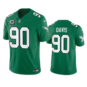 Philadelphia Eagles #90 Jordan Davis Green 2023 F.U.S.E. With C Patch Vapor Untouchable Stitched Jersey