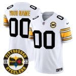 Pittsburgh Steelers Throwback 1933 Patch white Vapor Limited All Stitched Jerseys