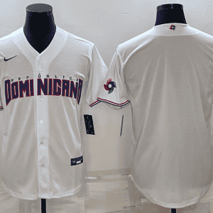 Dominican Republic 2023 White World With Patch Classic Stitched Jersey