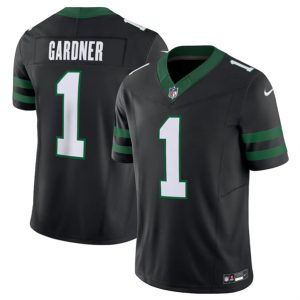 New York Jets #1 Sauce Gardner Black 2024 F.U.S.E. Vapor Limited Stitched Jersey