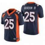 Denver Broncos #25 Melvin Gordon III Navy Vapor Untouchable Limited Stitched Jersey