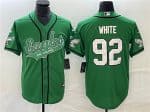 Philadelphia Eagles #92 Reggie White Green Cool Base Stitched Jersey