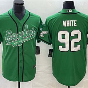 Philadelphia Eagles #92 Reggie White Green Cool Base Stitched Jersey