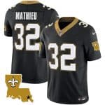 New Orleans Saints #32 Tyrann Mathieu Black 2023 F.U.S.E. 1987 Legacy Vapor Stitched Jersey