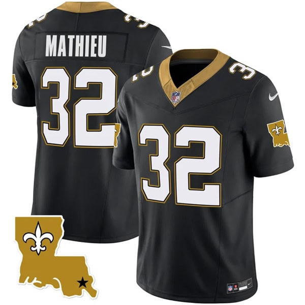 New Orleans Saints #32 Tyrann Mathieu Black 2023 F.U.S.E. 1987 Legacy Vapor Stitched Jersey