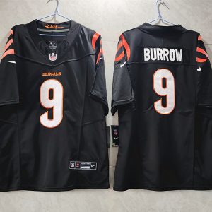 Cincinnati Bengals #9 Joe Burrow Black 2023 F.U.S.E. Vapor Untouchable Limited Stitched Jersey