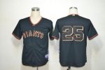 Giants #25 Barry Bonds Black Fashion Stitched Jersey