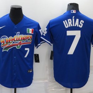 Los Angeles Dodgers #7 Julio Urias Royal Stitched Baseball Jersey