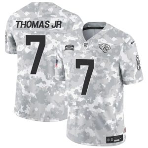 Jacksonville Jaguars #7 Brian Thomas Jr. Arctic Camo 2024 F.U.S.E. Salute To Service Limited Stitched Jersey