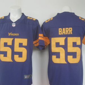 Minnesota Vikings #55 Anthony Barr Purple Limited Rush Stitched Nike Jersey