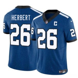 Indianapolis Colts #26 Khalil Herbert Blue 2025 F.U.S.E. Throwback Vapor Limited Stitched Jersey