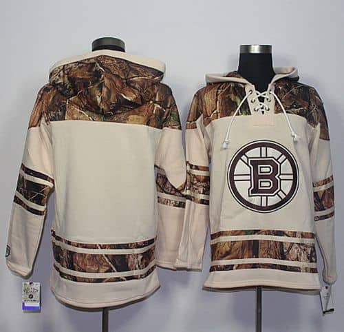 Bruins Blank Cream Camo Stitched Jersey
