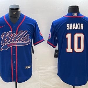 Buffalo Bills #10 Khalil Shakir With Patch Cool Base Stitched Jersey