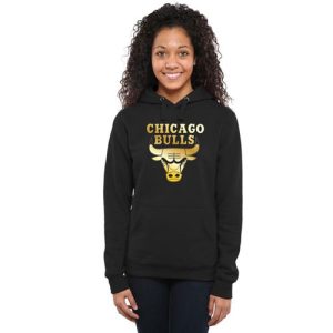 Chicago Bulls Gold Collection Pullover Hoodie Black