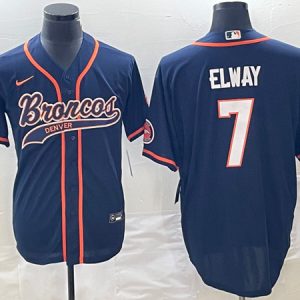 Denver Broncos #7 John Elway Navy Cool Base Stitched Jersey