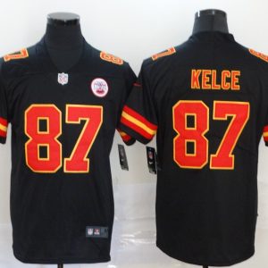 Kansas City Chiefs #87 Travis Kelce Black Vapor Untouchable Limited Stitched Jersey