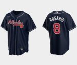 Atlanta Braves #8 Eddie Rosario Navy Cool Base Stitched Jersey