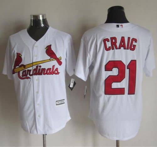 Cardinals #21 Allen Craig White New Cool Base Stitched Jersey