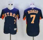 Astros #7 Craig Biggio Navy Blue Flexbase Authentic Collection Stitched Jersey
