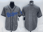 Los Angeles Dodgers Blank Grey Cool Base Stitched Jersey