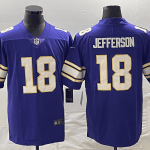 Minnesota Vikings #18 Justin Jefferson Purple Vapor Untouchable Limited Stitched Jersey