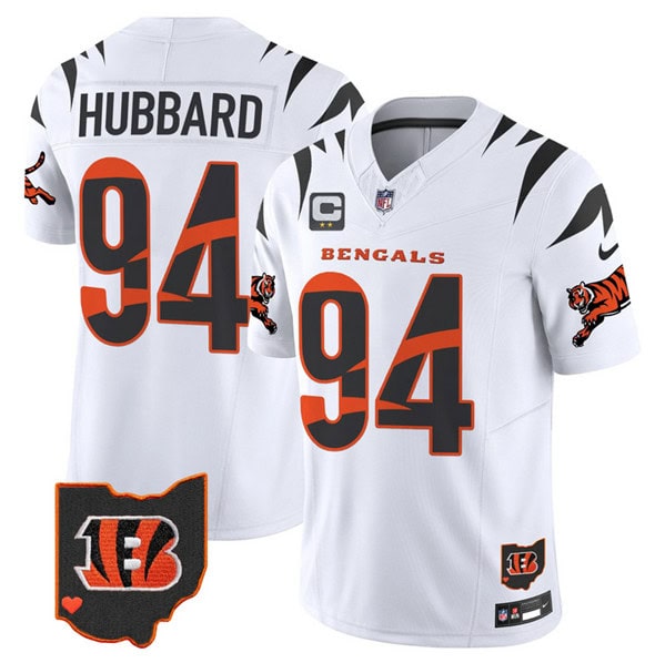 Cincinnati Bengals #94 Sam Hubbard White F.U.S.E. With 2-Star C Patch Special Vapor Untouchable Limited Stitched Jersey