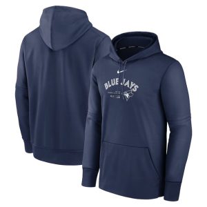 Toronto Blue Jays Navy Collection Pre Game Therma Hoodie