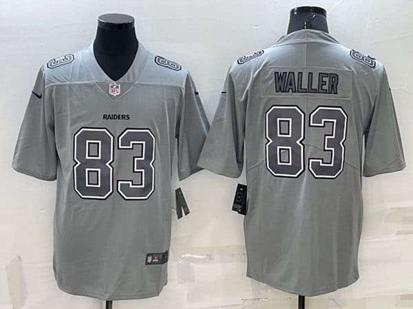 Las Vegas Raiders #83 Darren Waller Gray Atmosphere Fashion Stitched Jersey
