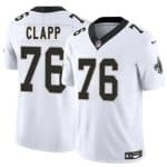 New Orleans Saints #76 Will Clapp White 2025 F.U.S.E. Vapor Limited Stitched Jersey