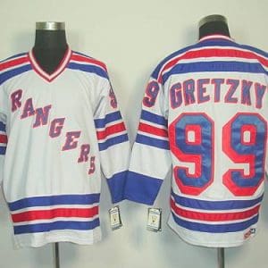 Rangers #99 Wayne Gretzky White CCM Road Stitched Jersey