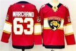 Florida Panthers #63 Brad Marchand Red 2024-25 Home Stitched Jersey