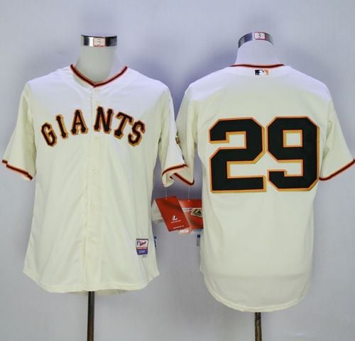 Giants #29 Jeff Samardzija Cream Cool Base Stitched Jersey