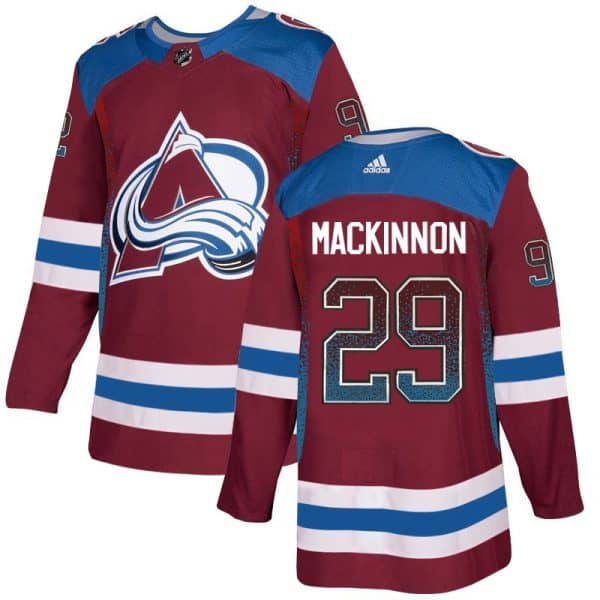 Colorado Avalanche #29 Nathan MacKinnon Burgundy Drift Fashion Stitched Jersey