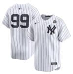 New York Yankees #99 Aaron Judge White 2024 World Series Home Limited Stitched Jersey