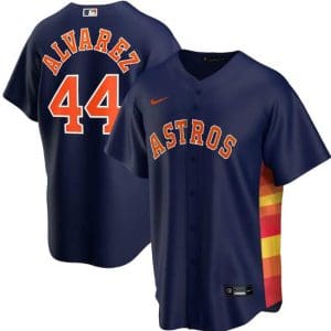 Houston Astros Navy #44 Yordan Alvarez Cool Base Stitched Jersey