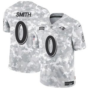 Baltimore Ravens #0 Roquan Smith 2024 F.U.S.E. Arctic Camo Salute To Service Limited Stitched Jersey