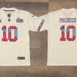 Kansas City Chiefs #10 Isiah Pacheco White Super Bowl LVII Patch Vapor Untouchable Limited Stitched Jersey