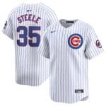 Chicago Cubs #35 Justin Steele White 2024 Home Limited Stitched Jersey