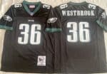 Philadelphia Eagles #36 Brian Westbrook Black Throwback Stitched Jersey