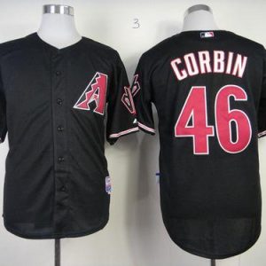 Diamondbacks #46 Patrick Corbin Black Cool Base Stitched Jersey