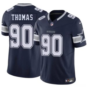 Dallas Cowboys #90 Solomon Thomas Navy 2025 F.U.S.E. Vapor Untouchable Limited Stitched Jersey