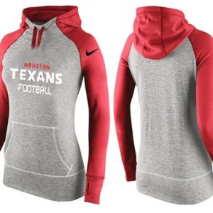 Nike Houston Texans Performance Hoodie Grey Red_1