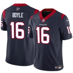 Houston Texans #16 Tim Boyle Navy 2024 F.U.S.E Vapor Untouchable Stitched Jersey