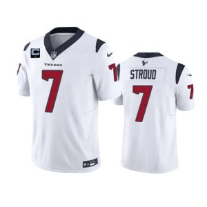 Houston Texans #7 C.J. Stroud White 2023 F.U.S.E. With 1-Star C Patch Vapor Untouchable Limited Stitched Jersey