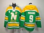 Stars #9 Mike Modano Green Sawyer Hooded Sweatshirt Stitched Jersey